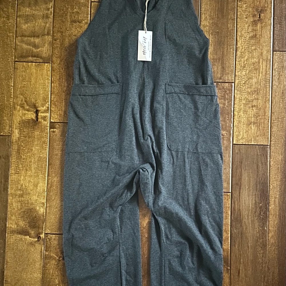 Charcoal Sleeveless Jumpsuit